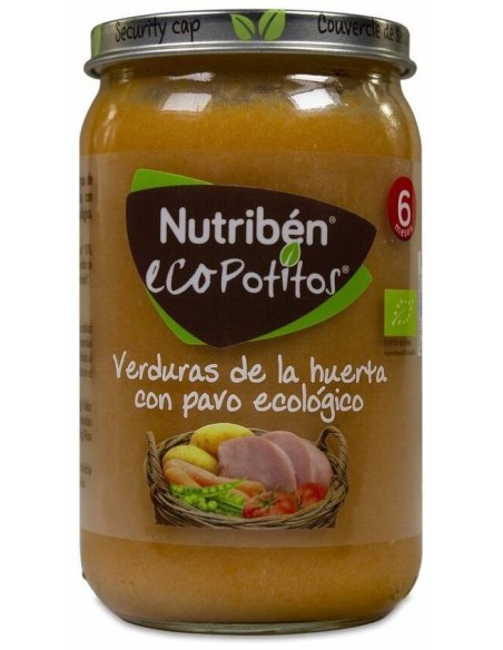 Nutribén Ecopotito Verduras De La Huerta Y Pavo, 1 Ud