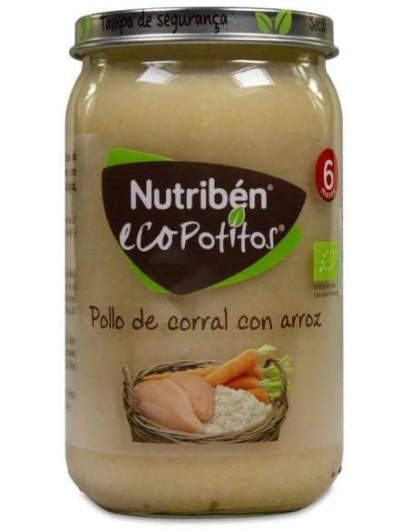 Nutribén Ecopotitos Pollo De Corral Con Arroz, 1 Ud