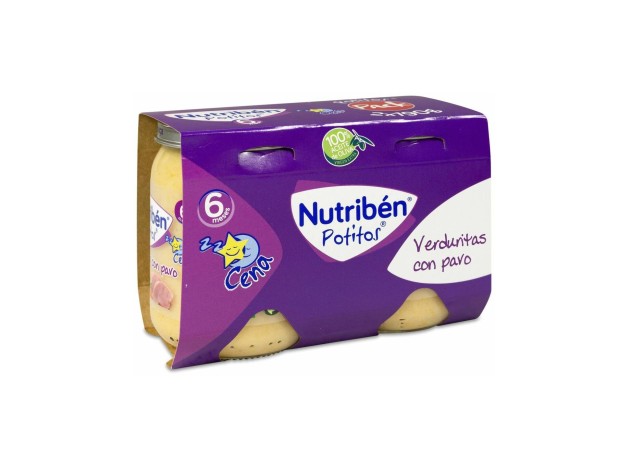 Nutriben Cena Verduritas Con Pavo  Potito 2 X...