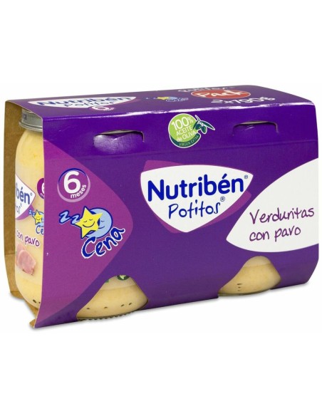 Nutriben Cena Verduritas Con Pavo  Potito 2 X 190 G