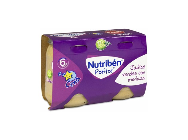 Nutriben Cena Judias Verdes Con Merluza Potito...