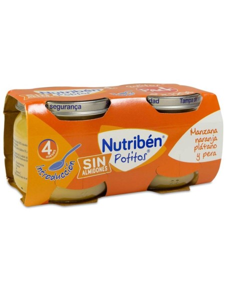 Pack Nutribén Potitos Introducción Multifruta, 2 X 120 G