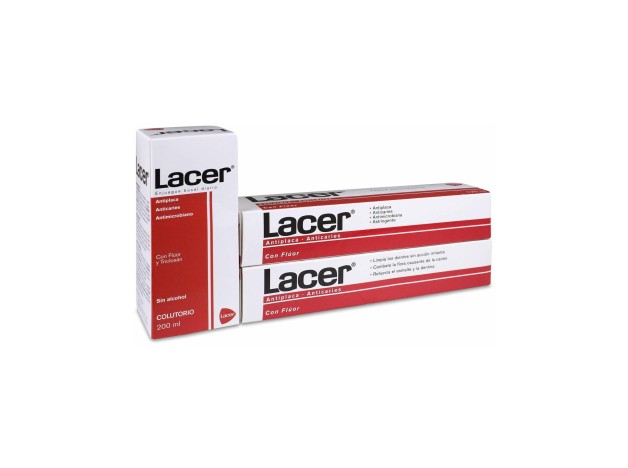 Lacer Pasta Dentífrica 2X125Ml + Colutorio 200Ml