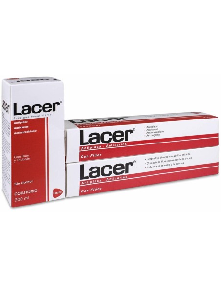 Lacer Pasta Dentífrica 2X125Ml + Colutorio 200Ml