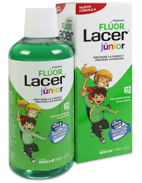Lacer Colutorio Fluor Diario 0,05% Menta, 500 Ml