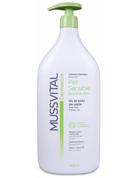 Mussvital Dermactive Gel De Baño Piel Sensible, 1 L