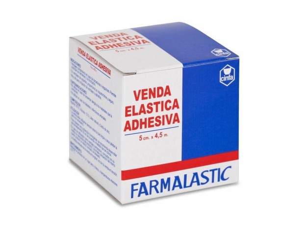 Farmalastic Venda Elástica Adhesiva 4, 5 M X 5 Cm