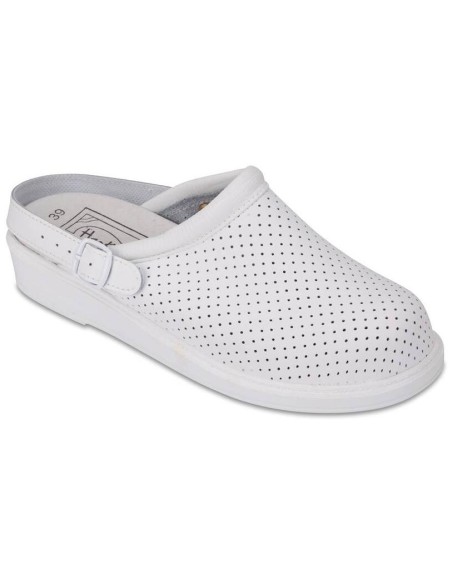 Hankshoes Zueco Relax Blanco Talla 44, 1 Par