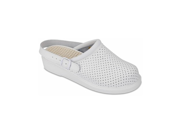Zueco Hankshoes Micromasaje Blanco Talla 39, 1 Par