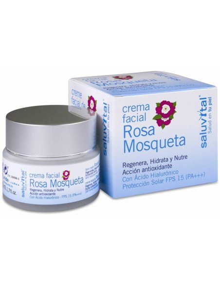 Saluvital Crema Facial Rosa Moqueta Para Piel Normal, 50 Ml
