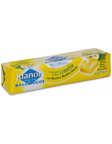 Juanola Caramelos Balsámicos Sabor Limón Con Hierbas Mediterráneas, 30 G