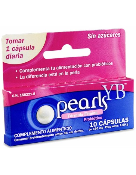 Pearls Yb Cuidado Íntimo, 10 Cápsulas