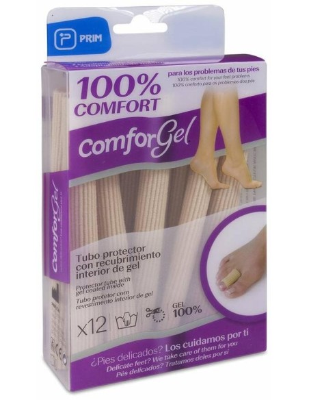 Comforgel Tubos Canalé 1,5Cm De Diámetro, 12 Uds
