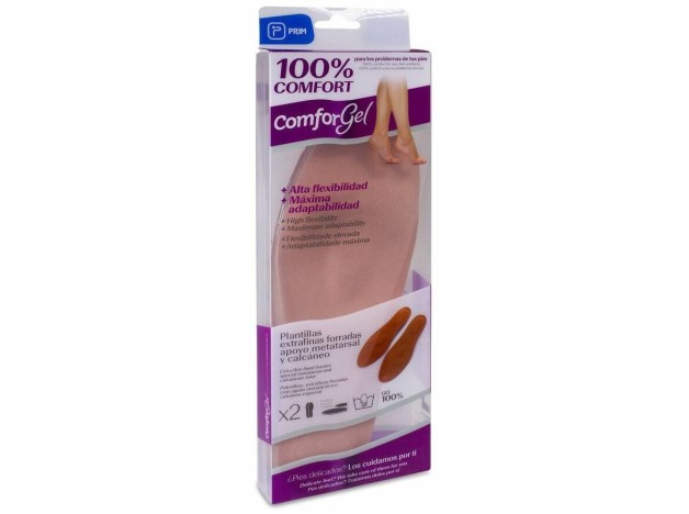 Comforgel Plantillas De Gel Forradas Talla L, 1...