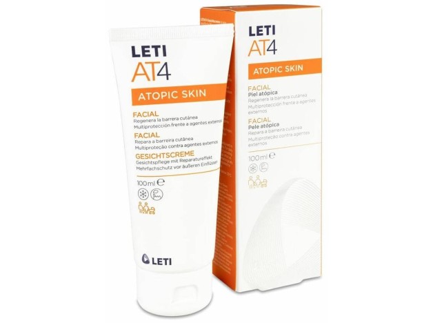Leti At4 Facial Piel Atópica, 100 Ml
