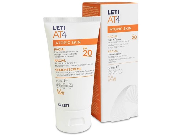 Leti At-4 Crema Facial Spf 20 Piel Atópica Y/O...