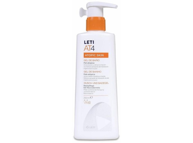 Leti At4 Gel De Baño Piel Atópica, 250 Ml