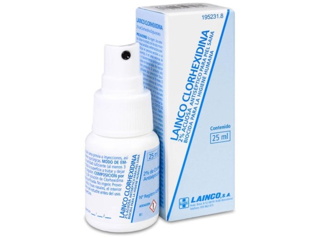 Lainco Clorhexidina 2 % Acuosa Spray 25Ml