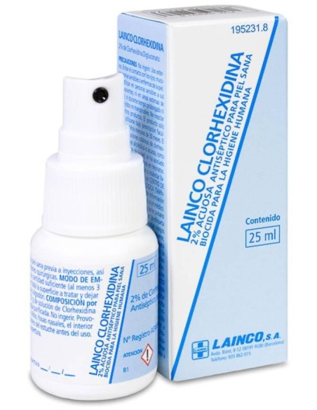 Lainco Clorhexidina 2 % Acuosa Spray 25Ml