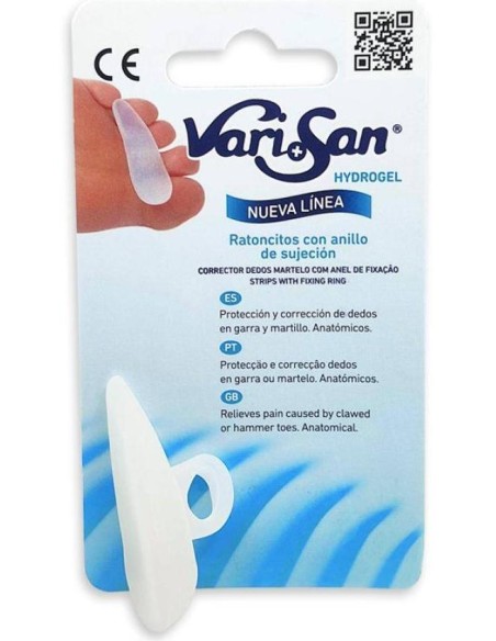 Varisan Hydrogel Ratoncitos Con Anillo De Sujeción Talla Grande Pie Izquierdo, 1 Ud