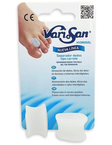 Varisan Separadores De Dedos De Tipo Carrete Talla Mediana, 2 Uds