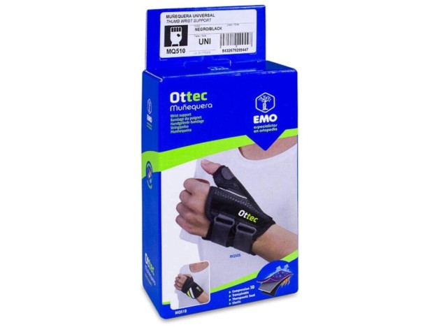 Emo Ottec Muñequera Envolvente Mq510, 1 Ud