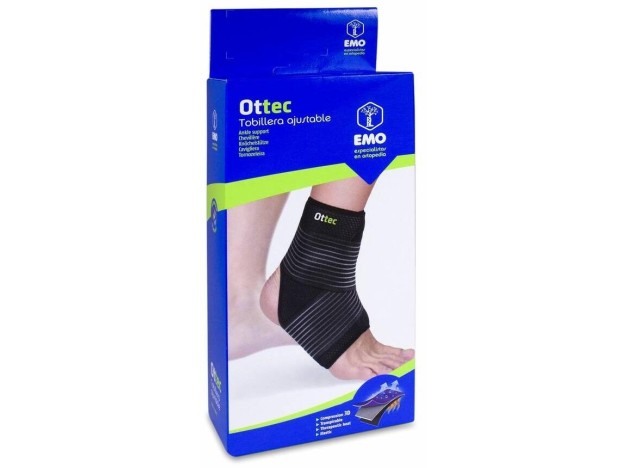 Emo Ottec Tobillera Ajustable Talla M, 1 Ud