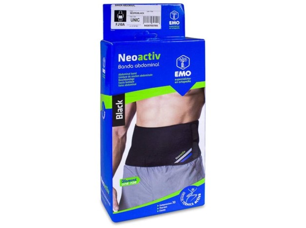 Emo Neoactiv Banda Abdominal Negra Talla Única