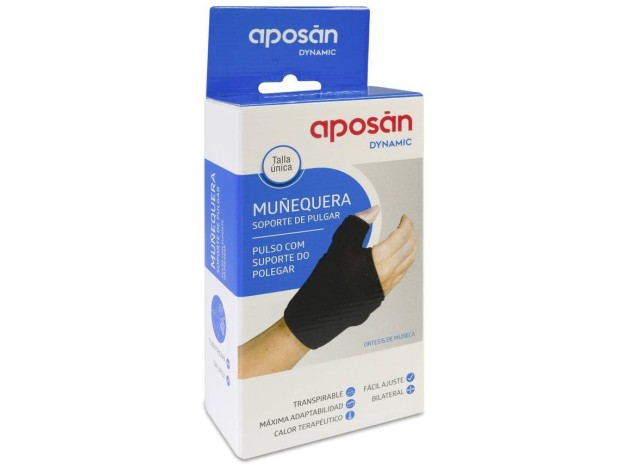 Aposán Dynamic Muñequera Con Soporte Pulgar, 1 Ud