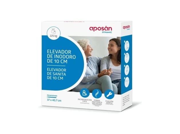Aposán Dynamic Elevador De Inodoro 10 Cm, 1 Unidad