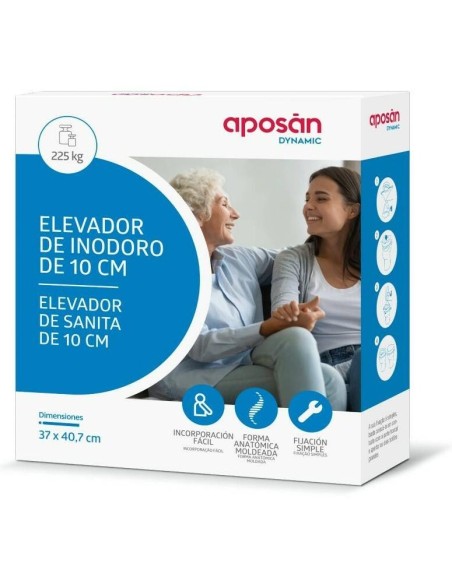 Aposán Dynamic Elevador De Inodoro 10 Cm, 1 Unidad