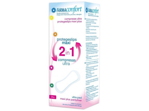 Farmaconfort Protegeslip Compresa 2 En 1, 24 Uds