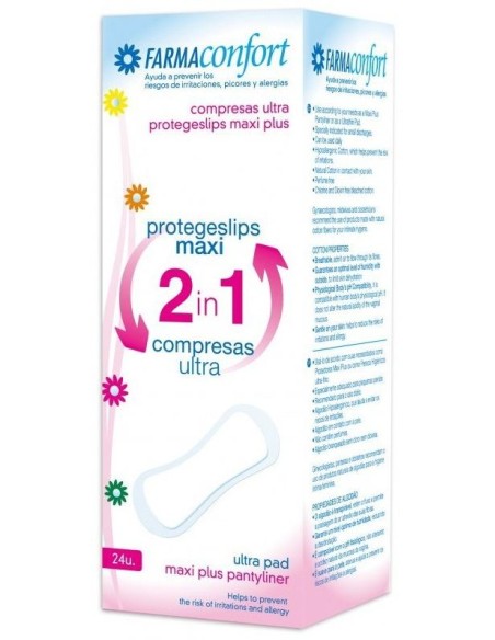 Farmaconfort Protegeslip Compresa 2 En 1, 24 Uds