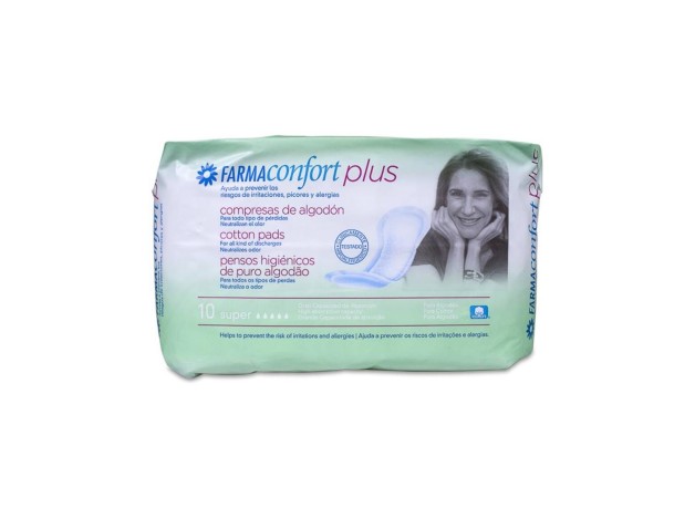 Farmaconfort Plus Compresas De Algodón Súper,...