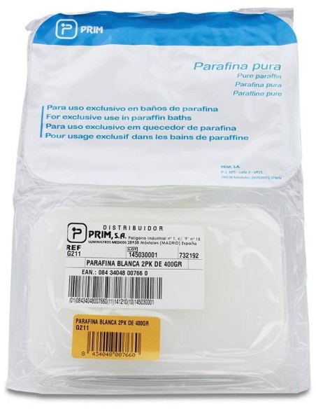 Prim Parafina Blanca, 2 X 400 G