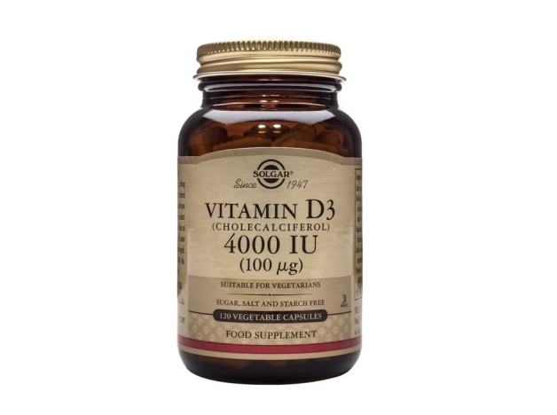 Solgar Vitamin D3 4000 IU 120 Cápsulas