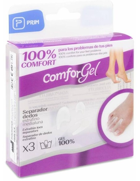 Comforgel Separador Dedos Extrafino Medialuna Mix, 1 Ud