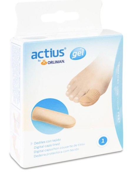 Actius Dedil Tejido Recubierto Gel Acp914 Talla M, 1 Unidad