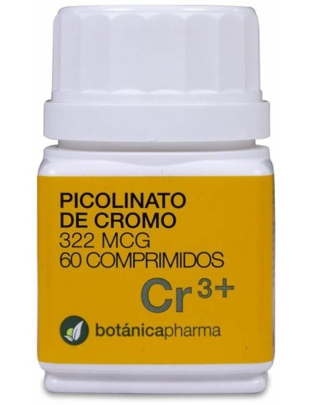 Botánicapharma Picolinato De Cromo 322 Mcg, 60 Comprimidos