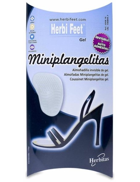 Herbi Feet Mini Plangelitas Almohadilla De Gel Invisible, 1 Ud
