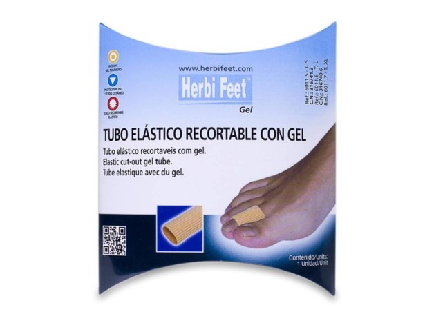 Herbi Feet Tubo Elástico Recortable Talla L, 1 Ud