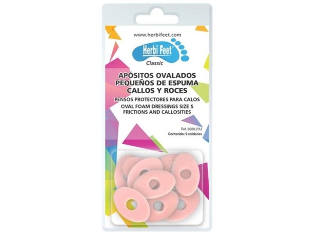 Herbi Feet Apósitos Ovalados Pequeños Espuma...