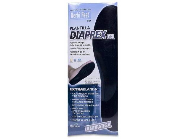 Herbifeet Diaprex Plantilla De Gel Talla S, 1 Par