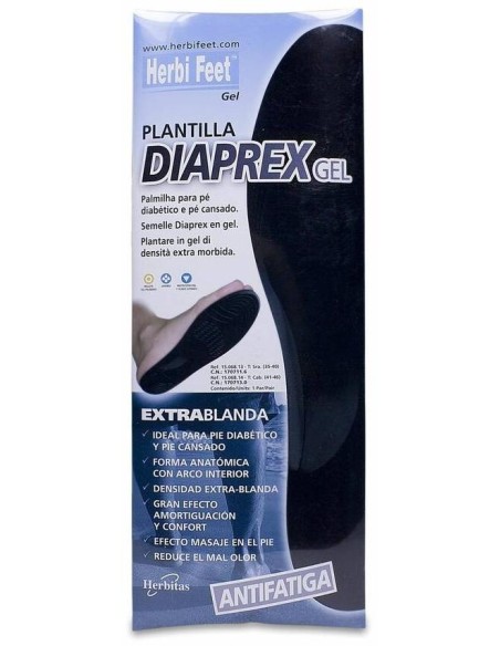 Herbifeet Diaprex Plantilla De Gel Talla L, 1 Par