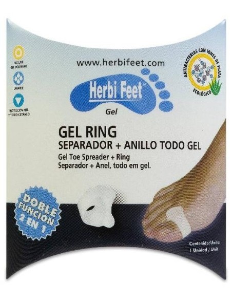 Herbi Feet Gel Ring Separador + Anillo Todo Gel, 1 Unidad´