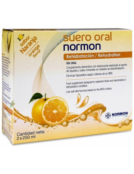 Suero Oral Normon Naranja Pack 2 Bricks X 250Ml