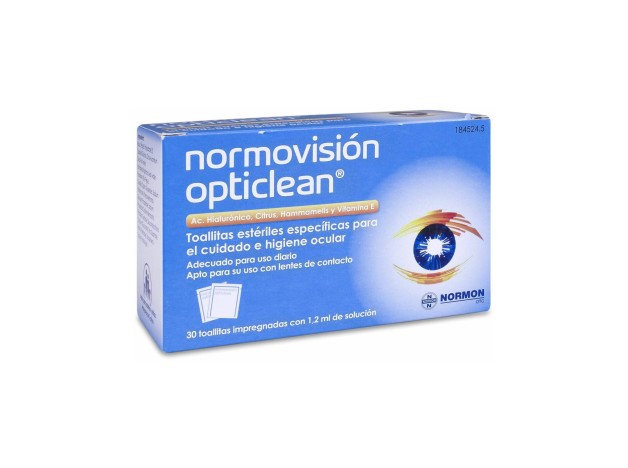 Normovisión Opticlean Toallitas Estétiles  30 Uds