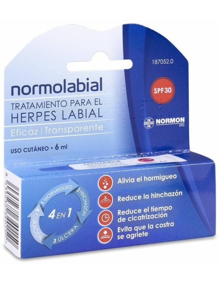 Normolabial Tratamiento Herpes Labial, 6 Ml