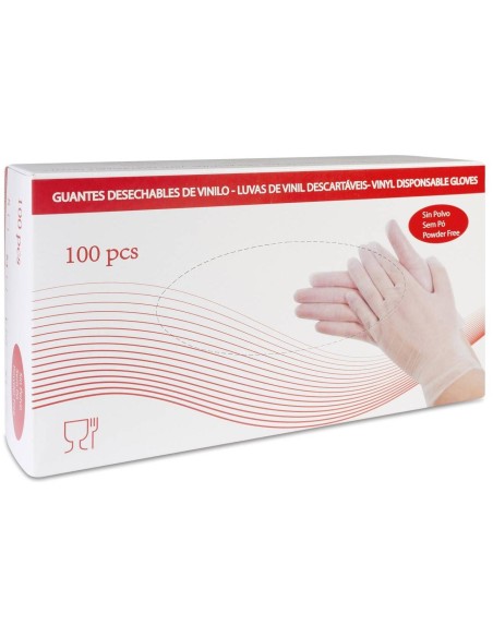 Cofares Guantes Vinilo Hv Sin Polvo Talla L 018185 100Uds