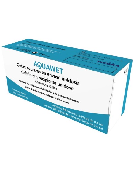 Tiedra Aquawet Gotas Oculares 30 Monodosis